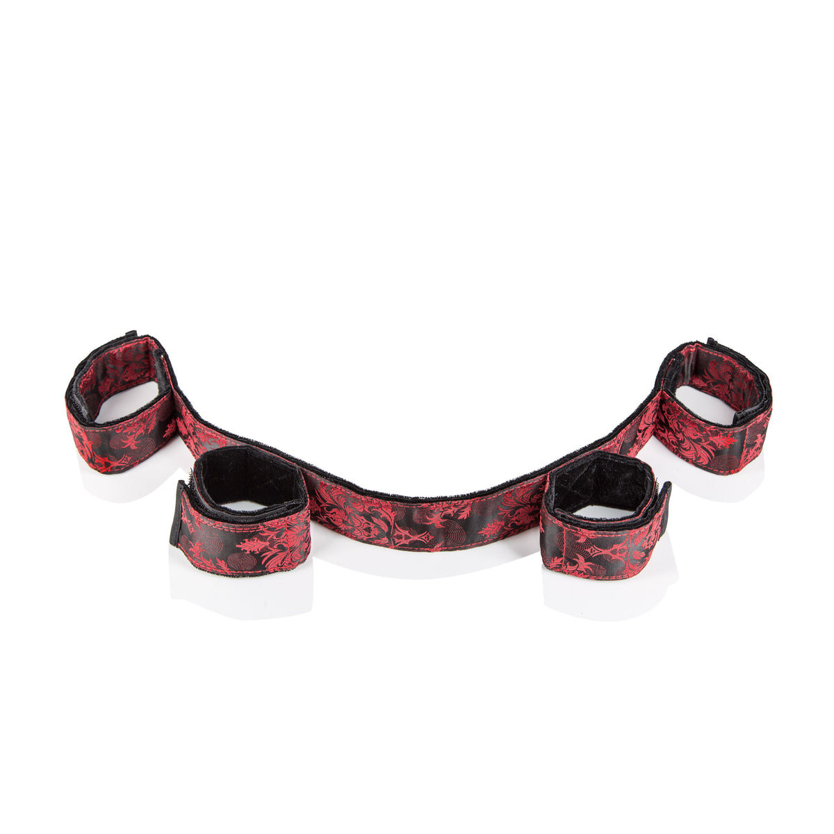Adjustable Bondage Spreader Bar Wrist Ankle Cuff Set