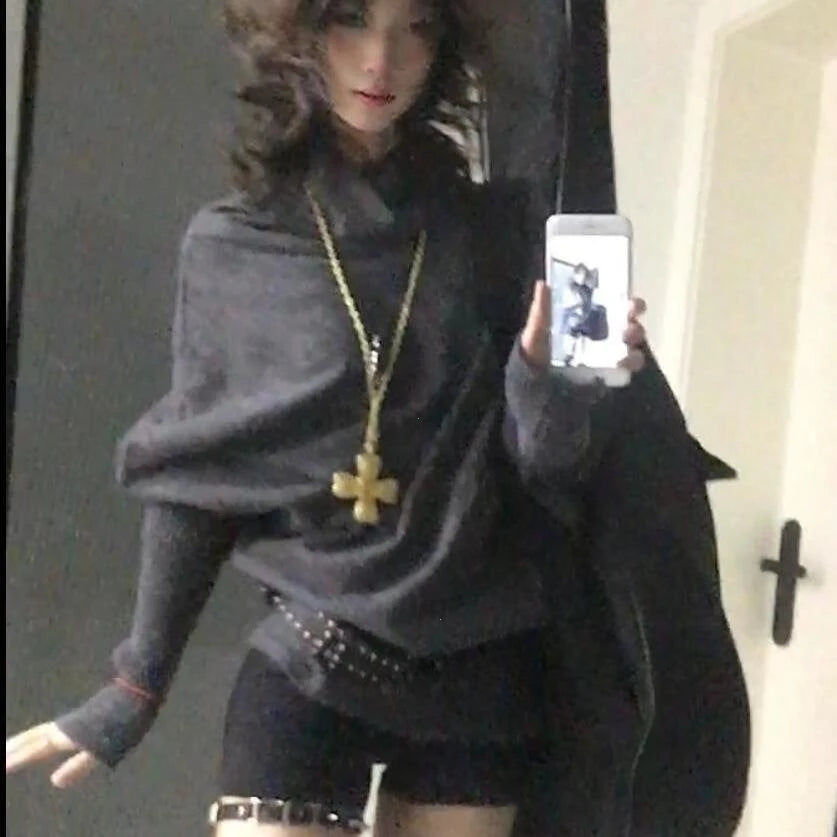 Batwing Sleeve Pullover Sweater