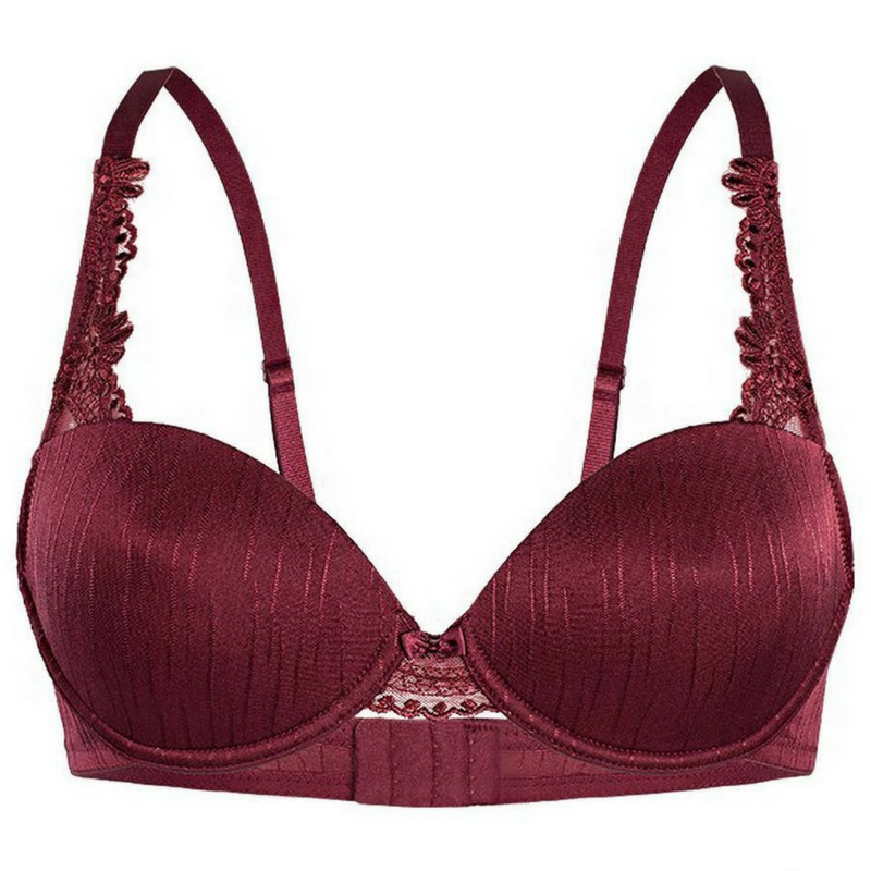 Sassa Miracle Molded Cup Padded Plunge Bra Underwire Fit