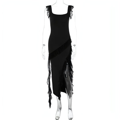 Women's Summer Stringy Stitch Bodycon Dress Elegant Chic