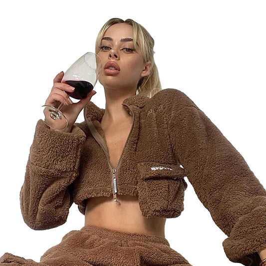 Autumn Winter Women's Long Sleeve Cardigan Jacket