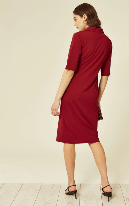 Women's Wrap Blazer Dress Elegant Office Dress