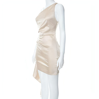 Sleeveless Slim Fit Bodycon Mini Dress for Women Casual Chic
