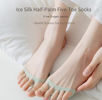 Women Invisible Split Toe High Heel Forefoot Cushion Pad