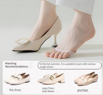 Women Invisible Split Toe High Heel Forefoot Cushion Pad