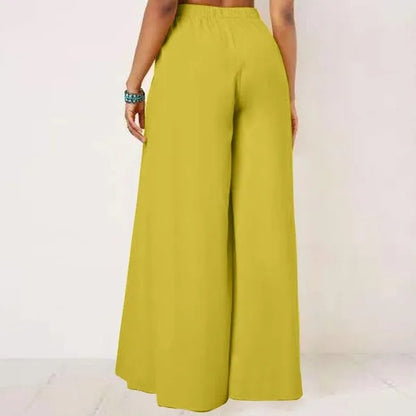 Women's High-Waisted Flared Wide-Leg Pants