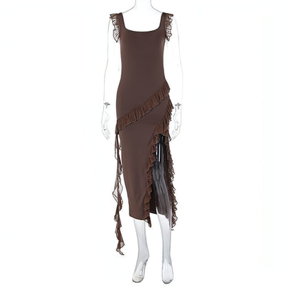 Women's Summer Stringy Stitch Bodycon Dress Elegant Chic