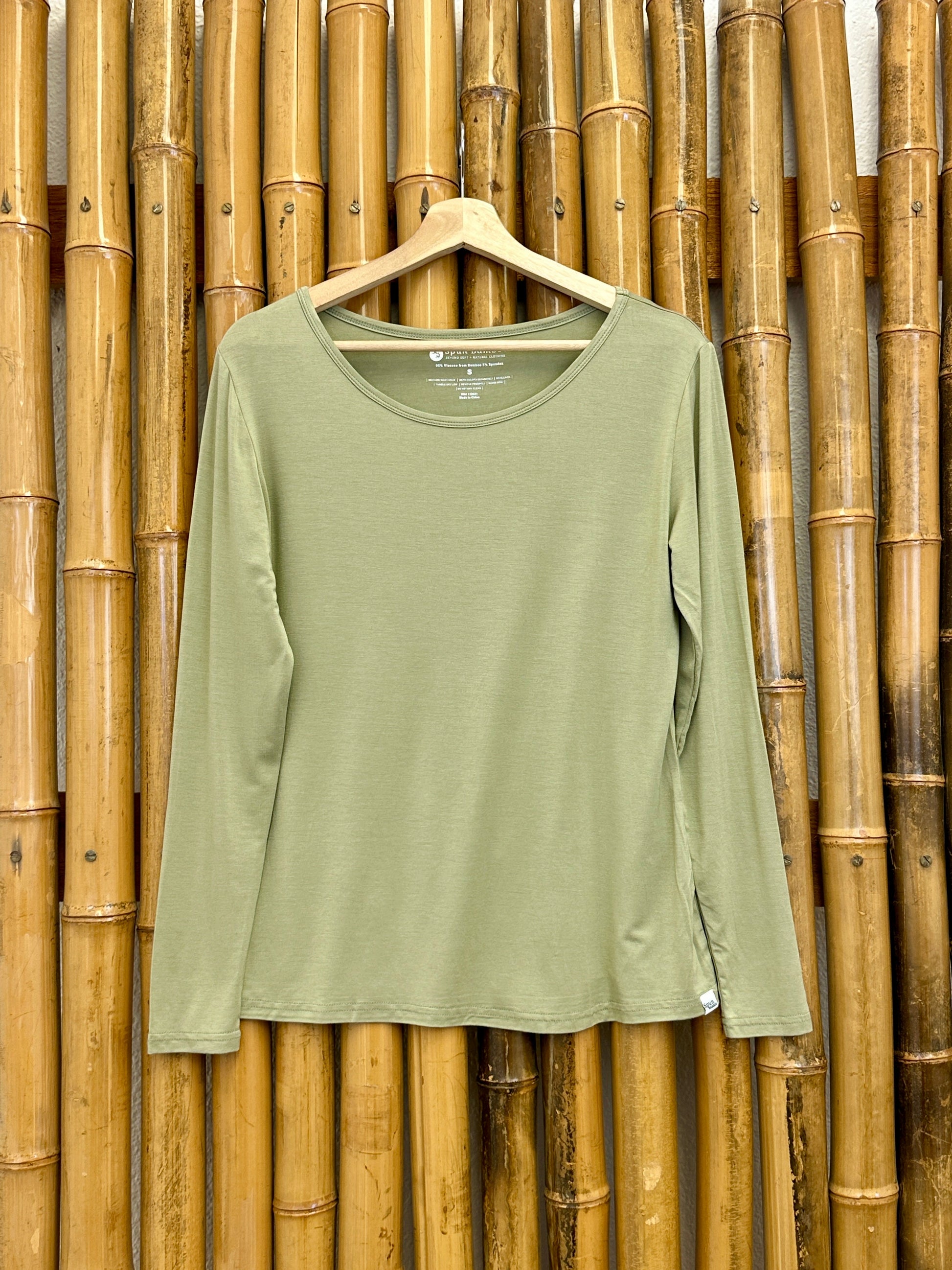 Bamboo Lounge Long Sleeve T Shirt Womens Soft Casual Daywear