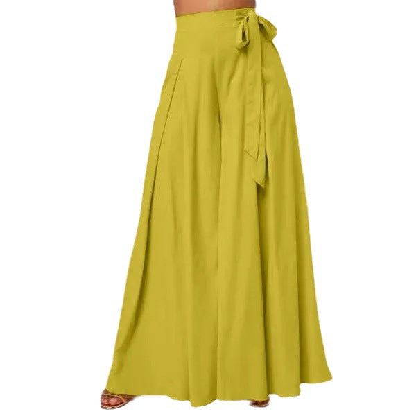 Women's High-Waisted Flared Wide-Leg Pants