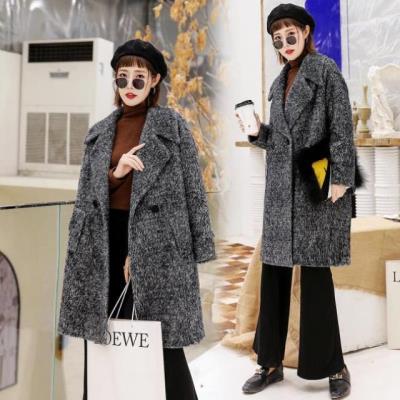 Women's Loose Fit Thick Woolen Coat for Autumn/Winter