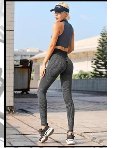 Jacquard Bubble Yoga Pants for Women in Europe & America