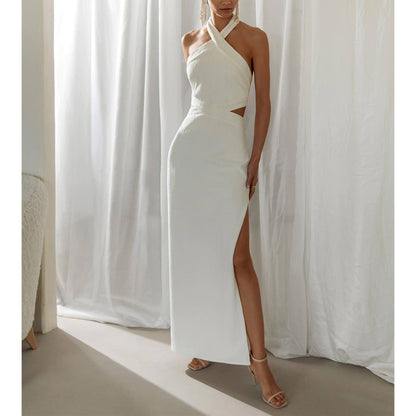 Women's Holiday Polyester Party Dress for Festive Occasions