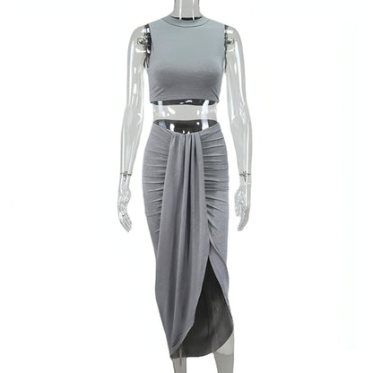 Women's Irregular Midi Vest Dress for Casual Summer Wear