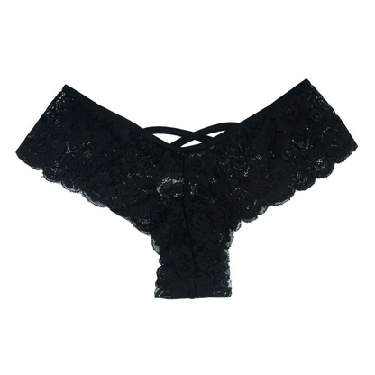 Women Lace Seamless Thong Underwear 4 Pack Stretch Brief Set