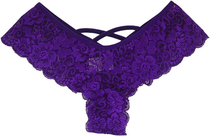 Women Lace Seamless Thong Underwear 4 Pack Stretch Brief Set