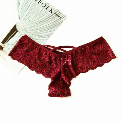Women Lace Seamless Thong Underwear 4 Pack Stretch Brief Set