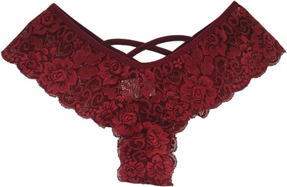 Women Lace Seamless Thong Underwear 4 Pack Stretch Brief Set