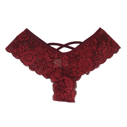 Women Lace Seamless Thong Underwear 4 Pack Stretch Brief Set