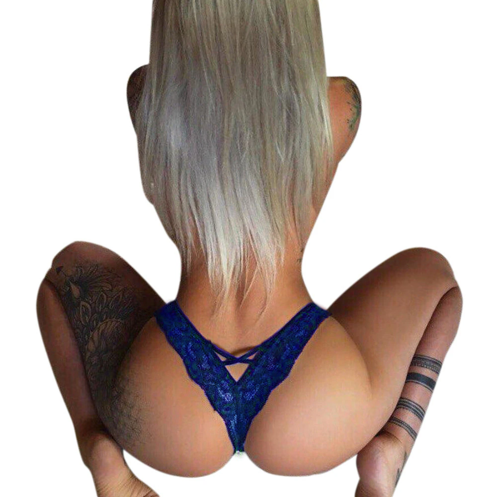 Women Lace Seamless Thong Underwear 4 Pack Stretch Brief Set