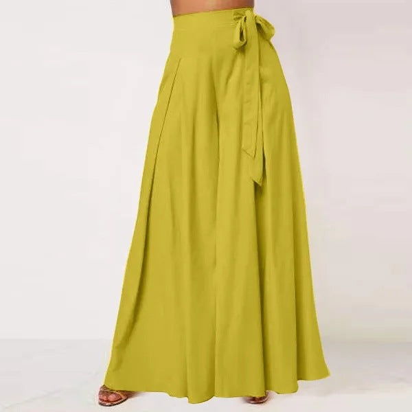 Women's High-Waisted Flared Wide-Leg Pants