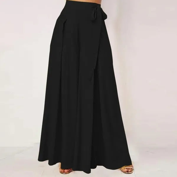 Women's High-Waisted Flared Wide-Leg Pants