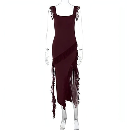 Women's Summer Stringy Stitch Bodycon Dress Elegant Chic