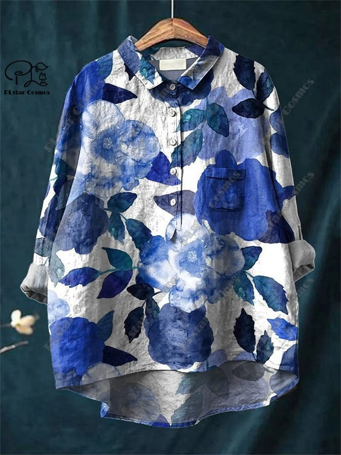 Women 3D Floral Open Tube Shirt Strapless Summer Top Printed