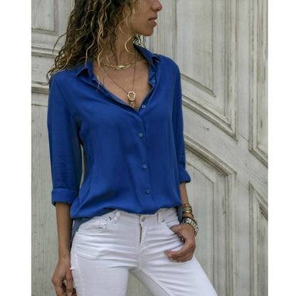 Elegant Long Sleeve Casual Women's Street Shirt