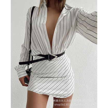 2023 Women's Long Sleeve Cardigan & Bodycon Dress Set