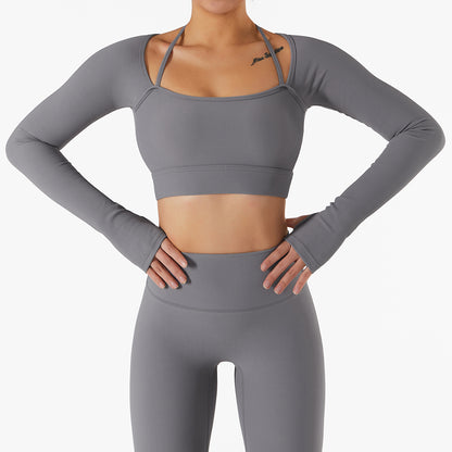 Women Quick Drying Slim Fit Workout Top Leggings Active Set