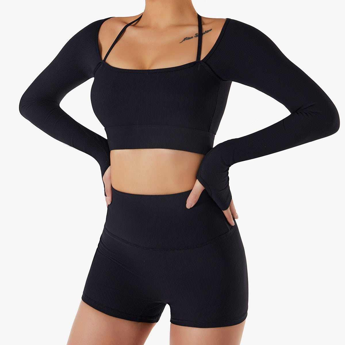 Women Quick Drying Slim Fit Workout Top Leggings Active Set