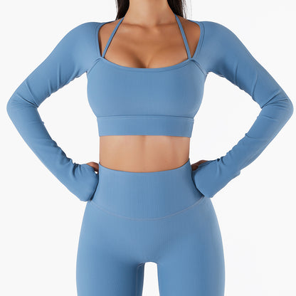 Women Quick Drying Slim Fit Workout Top Leggings Active Set