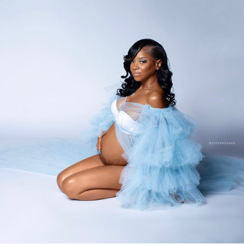 Preona Maternity Maxi Dress for Pregnancy Photoshoot Wear