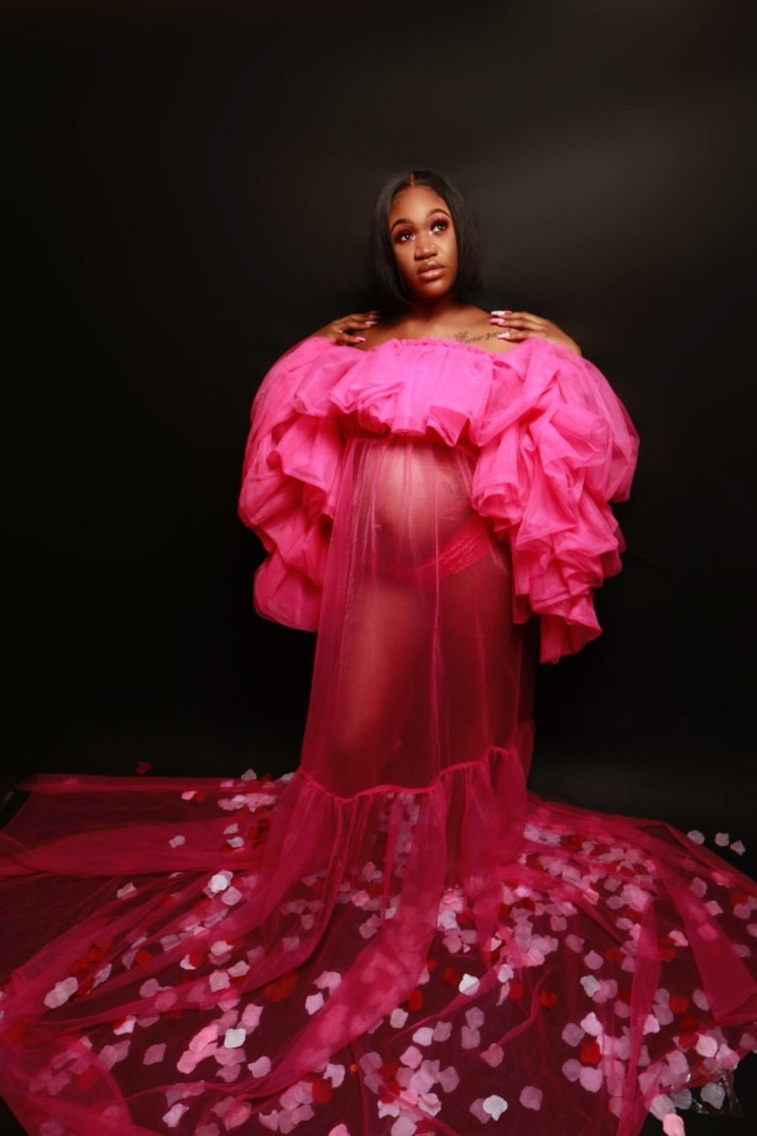 Preona Maternity Maxi Dress for Pregnancy Photoshoot Wear