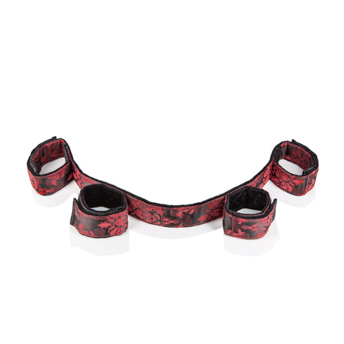 Adjustable Bondage Spreader Bar Wrist Ankle Cuff Set