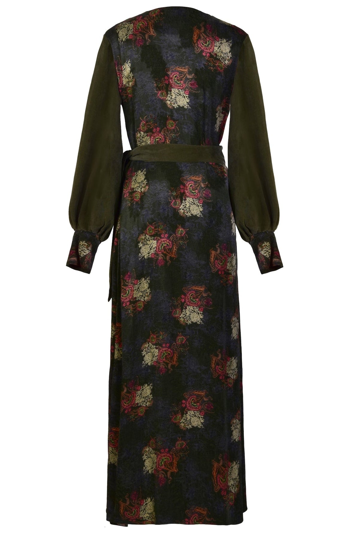 Long Sleeve Wrap Maxi Dress Women Elegant Boho Evening Wear