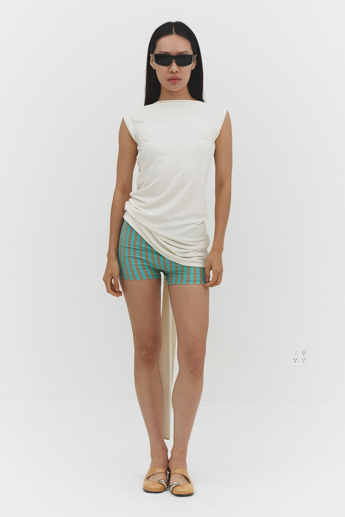 Beatriz Dress Off White Womens Mini Dress Summer Casual Tops