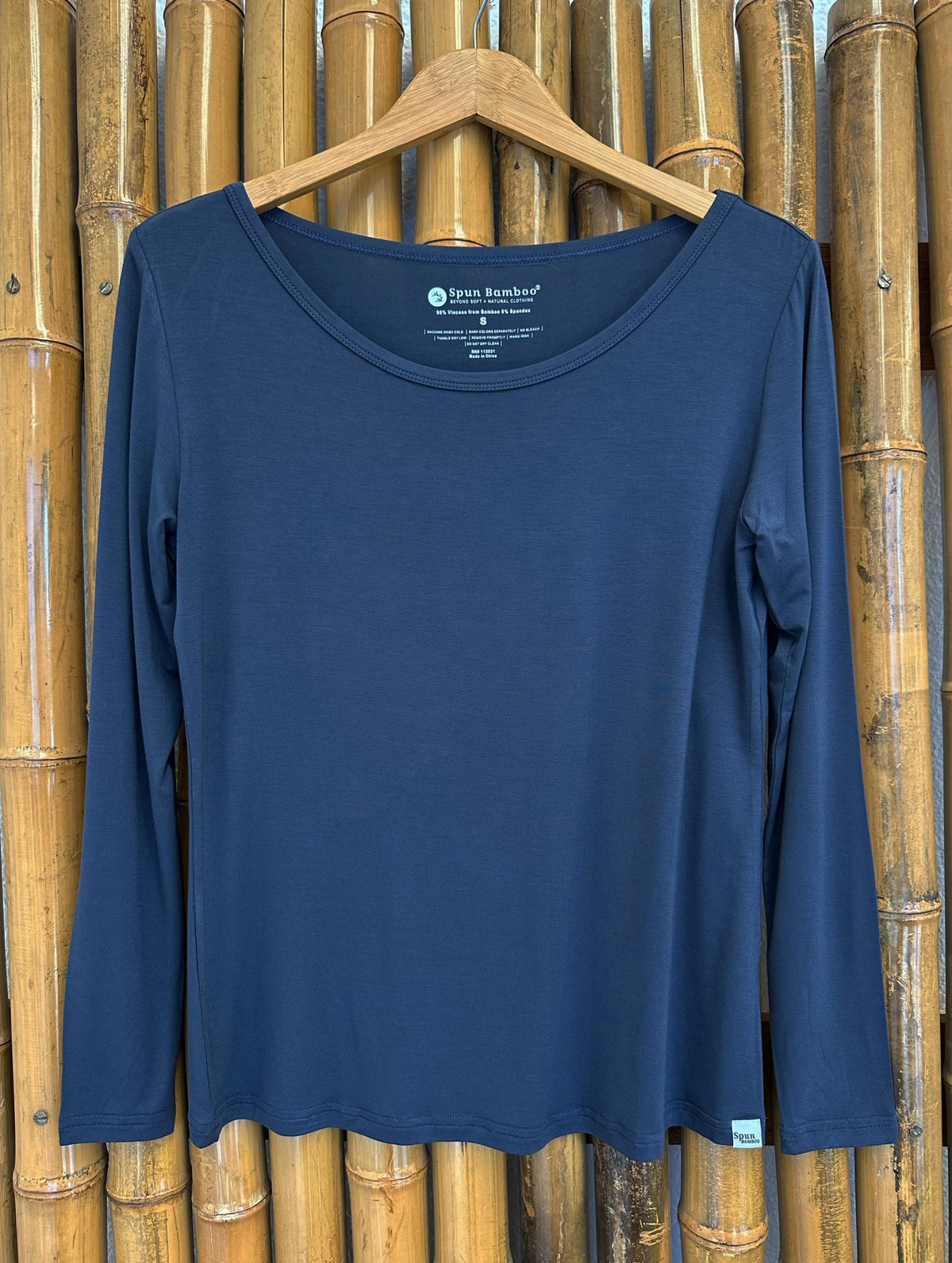 Bamboo Lounge Long Sleeve T Shirt Womens Soft Casual Daywear