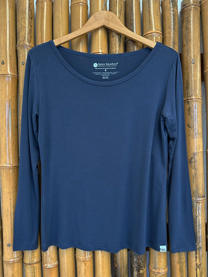 Bamboo Lounge Long Sleeve T Shirt Womens Soft Casual Daywear