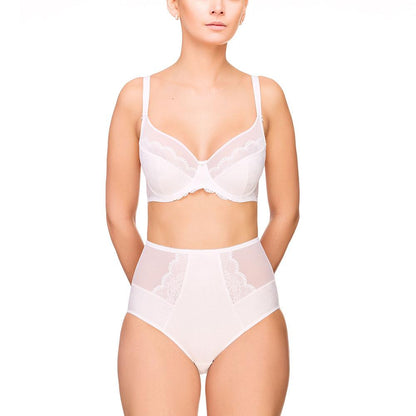 Women Full Figure Unlined Lace Underwire Support Bra