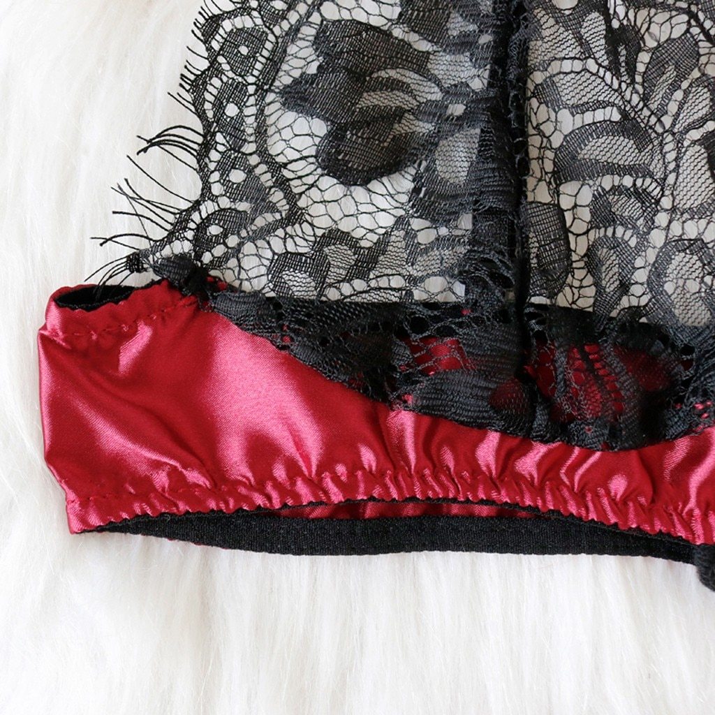 Large Size Lace Sexy Lingerie Bra Set