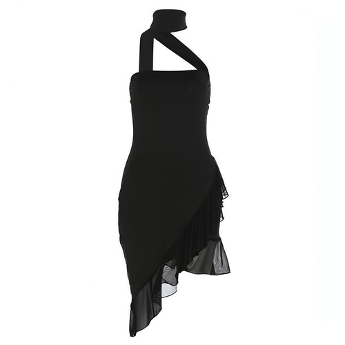 Women's Halter Off Shoulder Slim Fit Party Dress