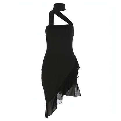 Women's Halter Off Shoulder Slim Fit Party Dress