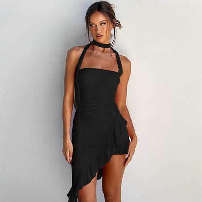 Women's Halter Off Shoulder Slim Fit Party Dress