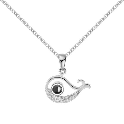 Little Fish 100 Languages Projection Pendant Necklace