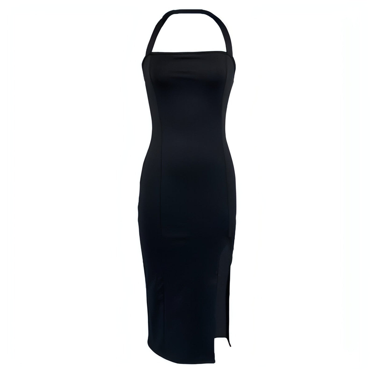 Women's Elegant Backless Halter Maxi Dress for Evening Wear