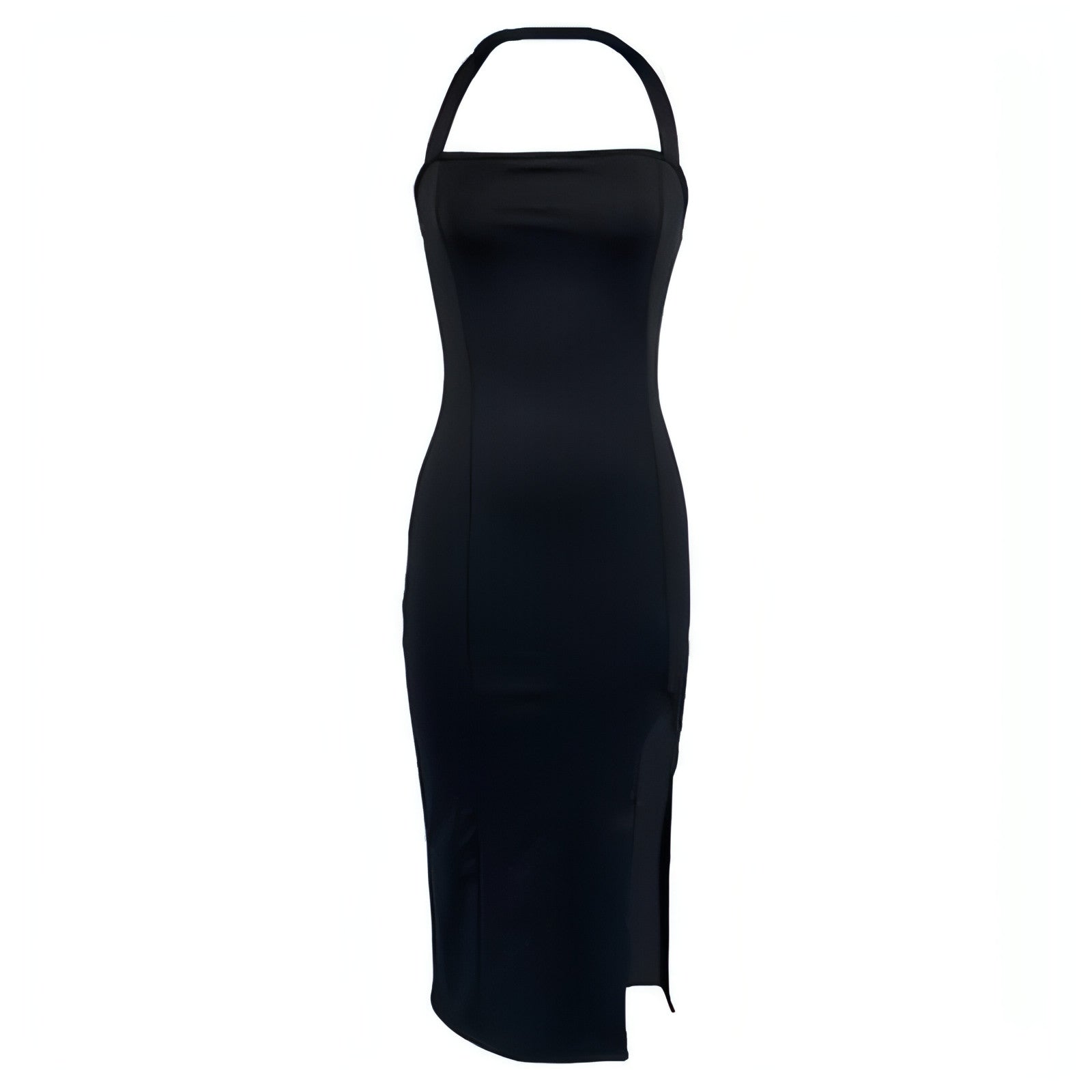 Women's Elegant Backless Halter Maxi Dress for Evening Wear