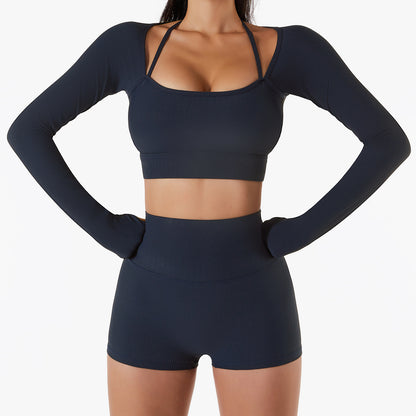 Women Quick Drying Slim Fit Workout Top Leggings Active Set