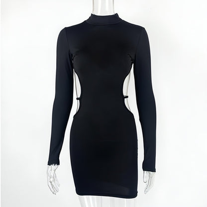 Women's Cut Out Sheath Bodycon Midi Dress for Party Elegant