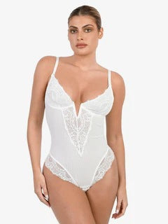Women Lace Cutout Sheer Long Sleeve Jumpsuit Romper Black